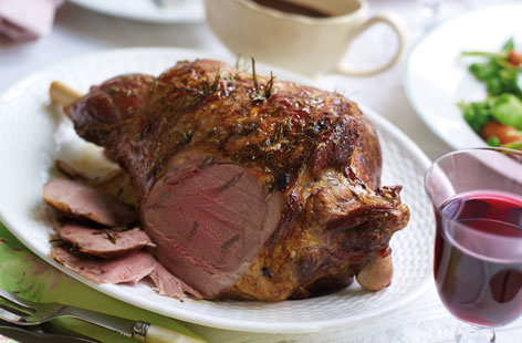Roast this tender leg of lamb with redcurrant glaze for a special Sunday roast or Easter lunch. The glossy redcurrant jelly adds a touch of sweetness to the rich lamb – serve with roasties, veg and gravy to complete your roast.